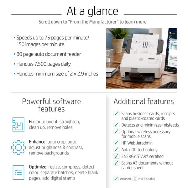 HP ScanJet Enterprise Flow 7000 s3 Sheet-Feed Scanner (L2757A)