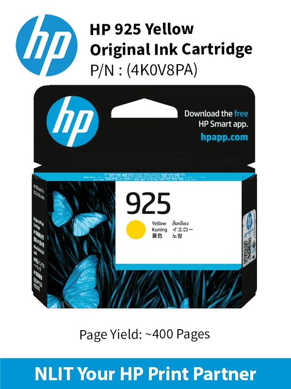 HP 925 Yellow Original Ink Cartridge