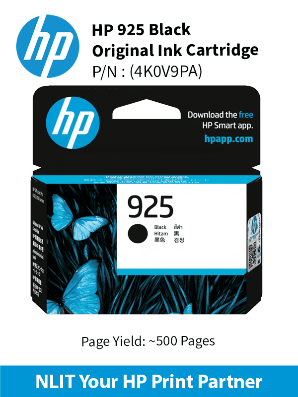 HP 925 Black Original Ink Cartridge