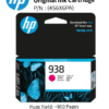 HP 938 Magenta Original Ink Cartridge : 800 pgs : 4S6X6PA