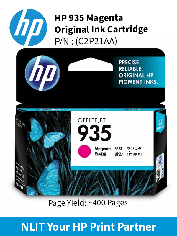 HP 935 Magenta Ink Cartridge : 400pgs : C2P21AA