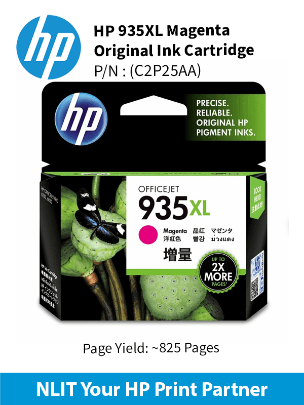 HP 935XL Magenta Ink Cartridge : 825pgs : C2P25AA