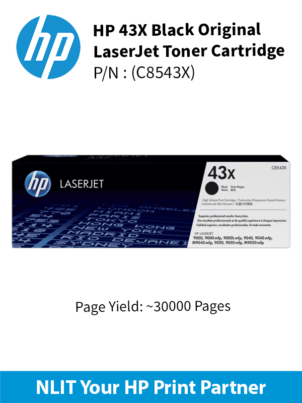 HP 43X Black 30000pgs C8543X