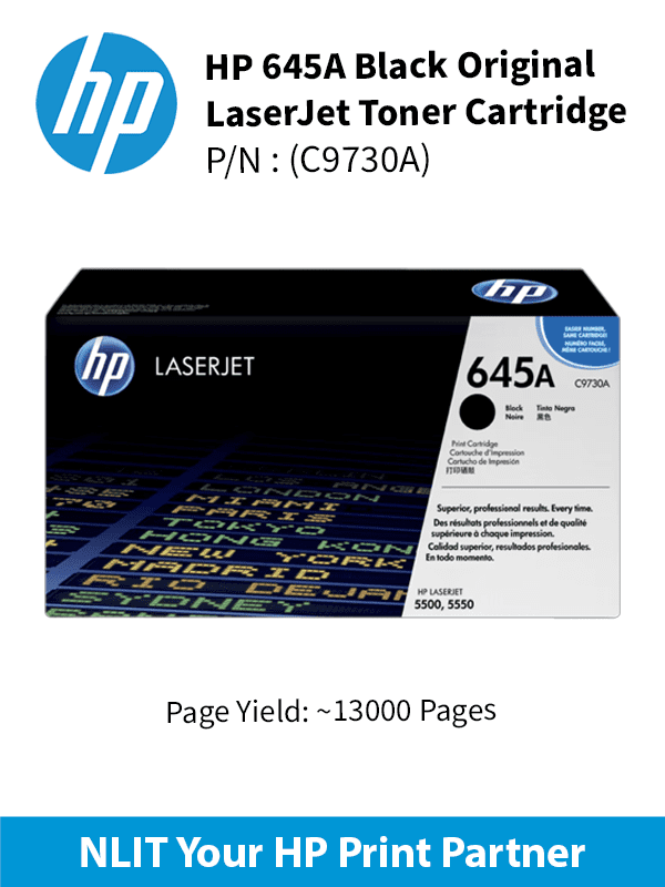 HP Color LJ Print Crtg,Black CLJ 5500