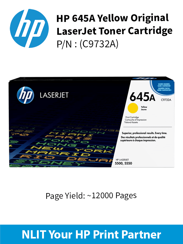 HP Color LJ Print Crtg,Yellow CLJ 5500