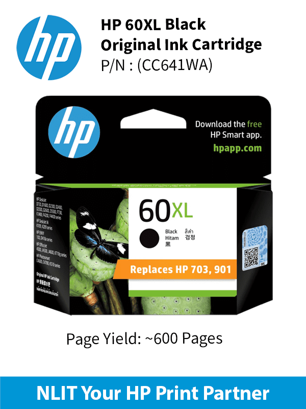 HP 60XL Black Ink Cartridge