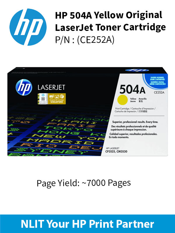 HP 504A Yellow 7000pgs CE252A