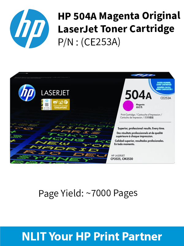 HP 504A Magenta 7000pgs CE253A