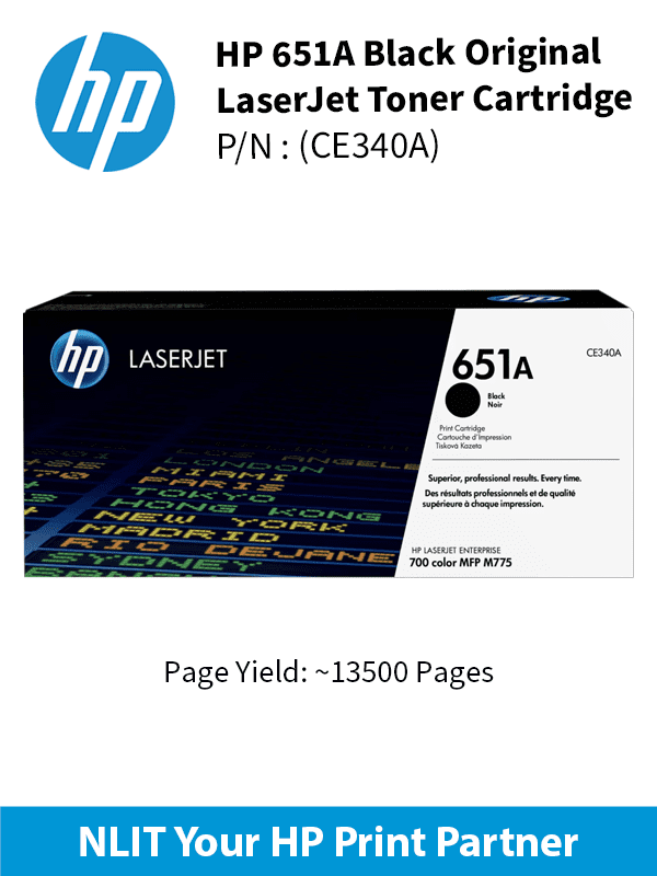 HP LaserJet 700 Color 775 Black Crtg