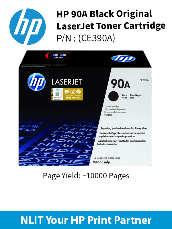 HP 90A Black 10000pgs CE390A