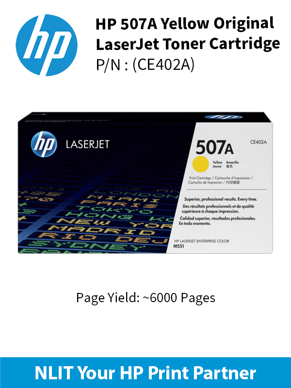 HP 507A Yellow 6000pgs CE402A