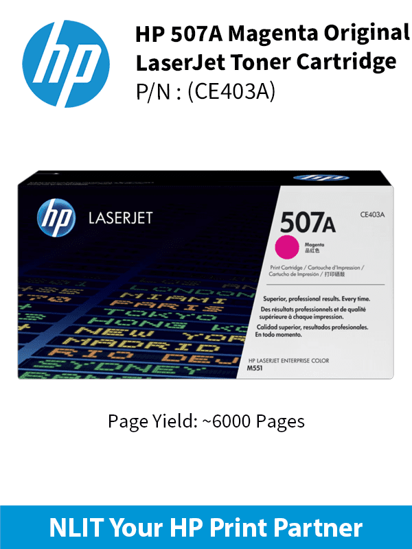HP 507A Magenta 6000pgs CE403A