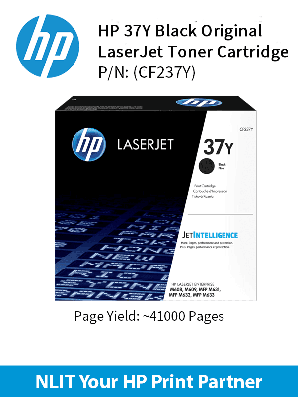 HP 37Y Extra High Yield Black Original LaserJet Toner Cartridge