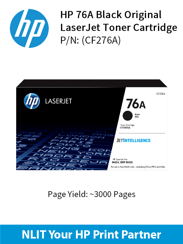 HP 76A Black LaserJet Toner Cartridge (JetIntelligence)
