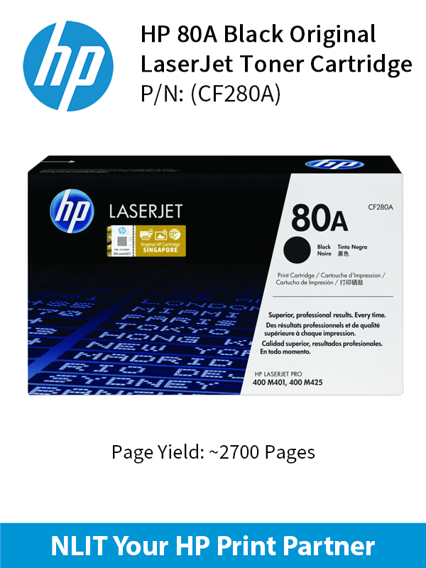 HP LaserJet Pro M401/ M425 2.7K Black Cartridge