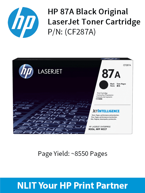 HP 87A Black 9000pgs CF287A