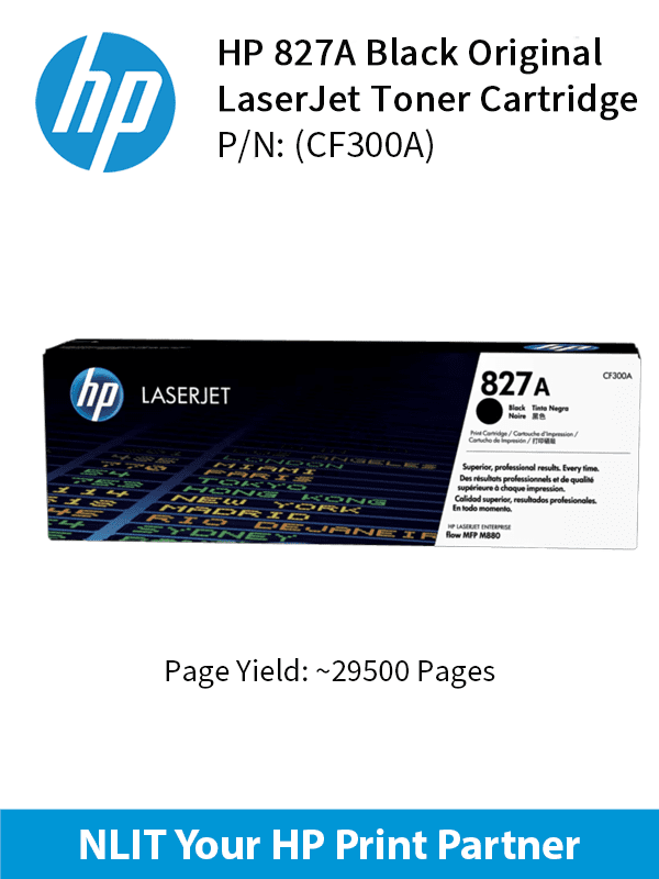HP 827A Black 9000pgs CF300A