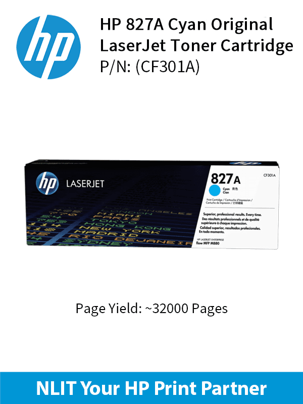 HP 827A Cyan 32000pgs CF301A