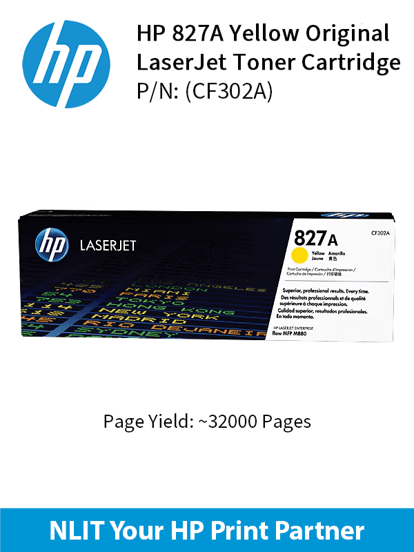 HP 827A Yellow 32000pgs CF302A