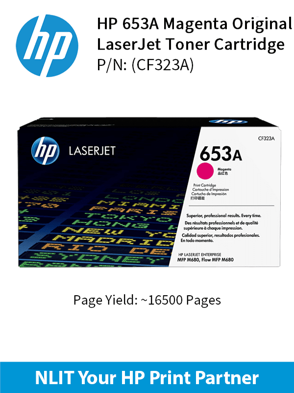 HP 653A Magenta LaserJet Toner Cartridge