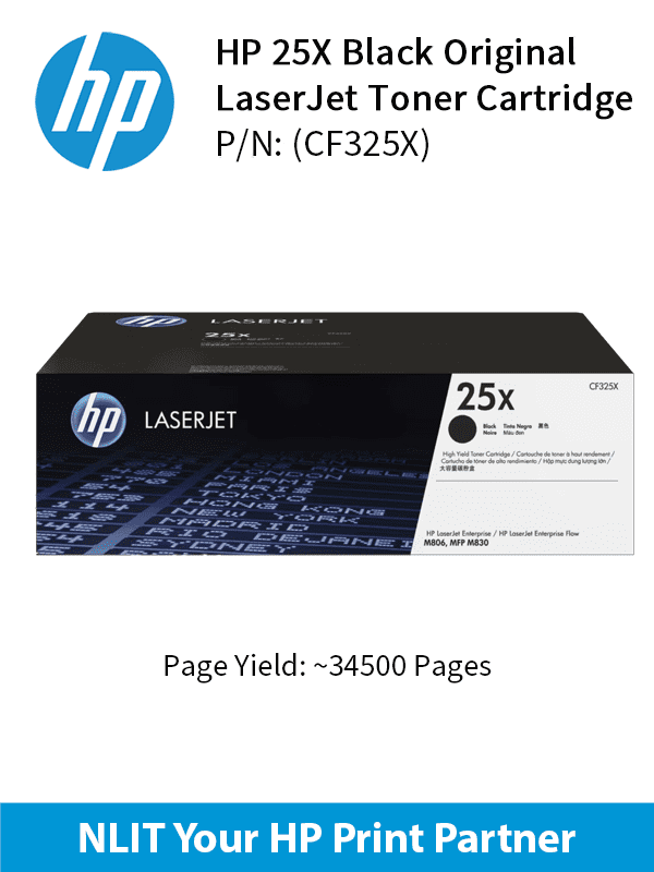 HP 25X Black 34500pgs CF325X
