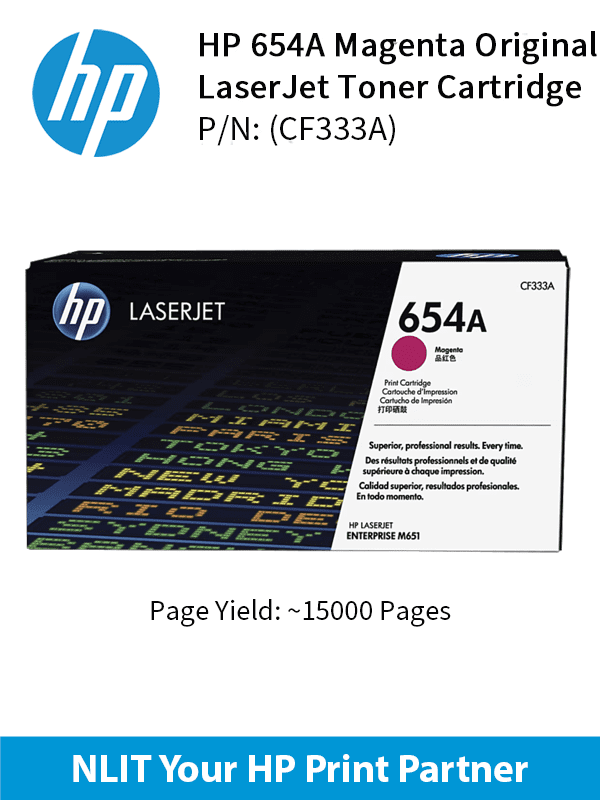 HP 654A Magenta LaserJet Toner Cartridge