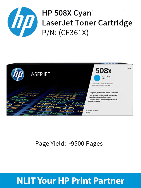 HP 508X Cyan 9500pgs CF361X