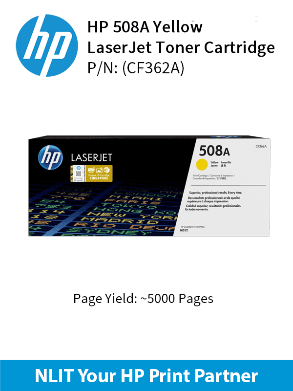 HP 508A Yellow 5000pgs CF362A