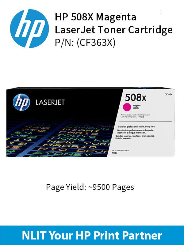 HP 508X Magenta 9500pgs CF363X