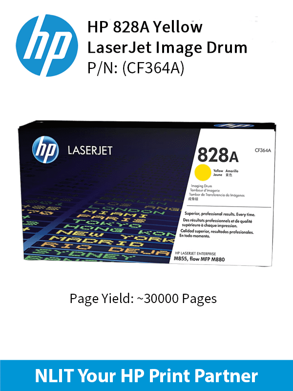 HP Original Toner : HP 828A Yellow : 30000pgs : CF364A : 2 Yrs Warranty CF364A