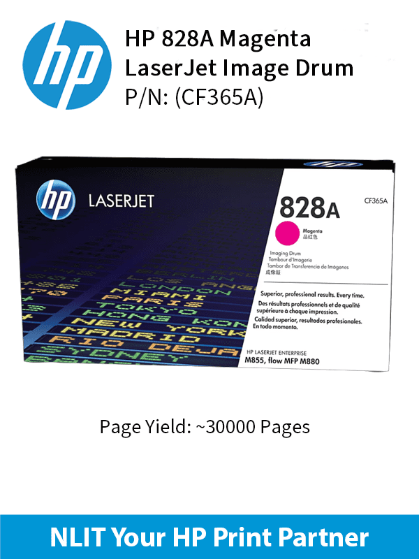 HP Original Toner : HP 828A Magenta : 30000pgs : CF365A : 2 Yrs Warranty CF365A