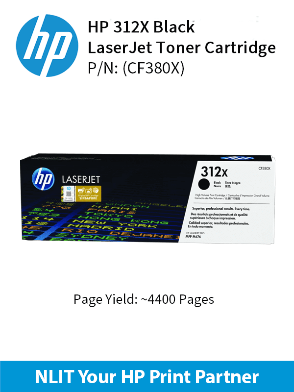 HP 312X Black 4400pgs CF380X