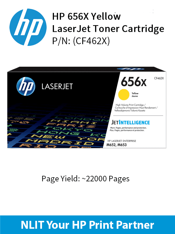 HP 656X Yellow Original LaserJet Toner Cartridge