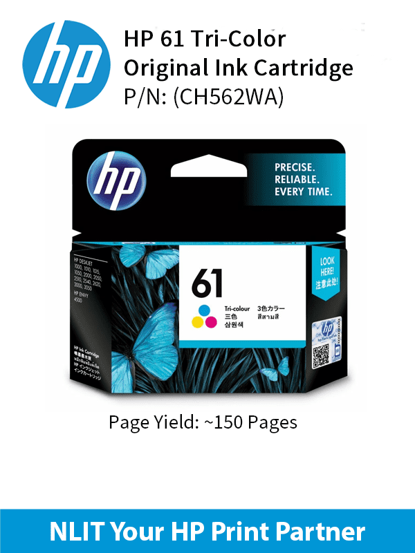 HP 61 Tri-color Ink Cartridge
