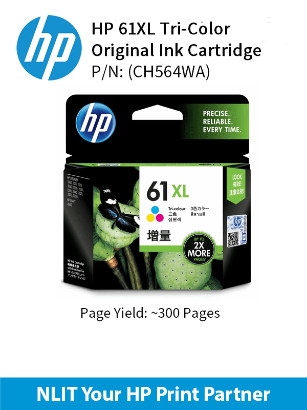 HP 61XL Tri-color Ink Cartridge