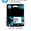 HP 932 Black Officejet Ink Cartridge : 400 pgs : CN057AA
