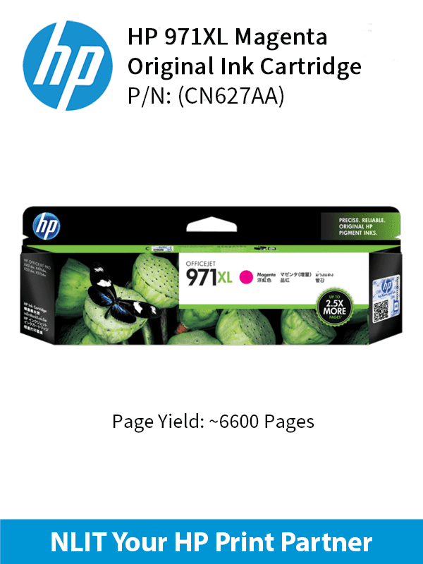 HP 971XL Magenta Ink Cartridge 6600pgs CN627AA