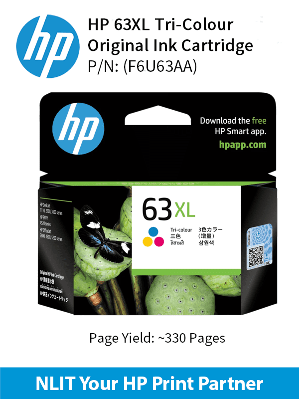 HP 63XL Tri-color Ink Cartridge