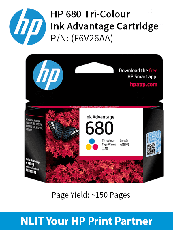 HP 680 Tri-color Ink Cartridge
