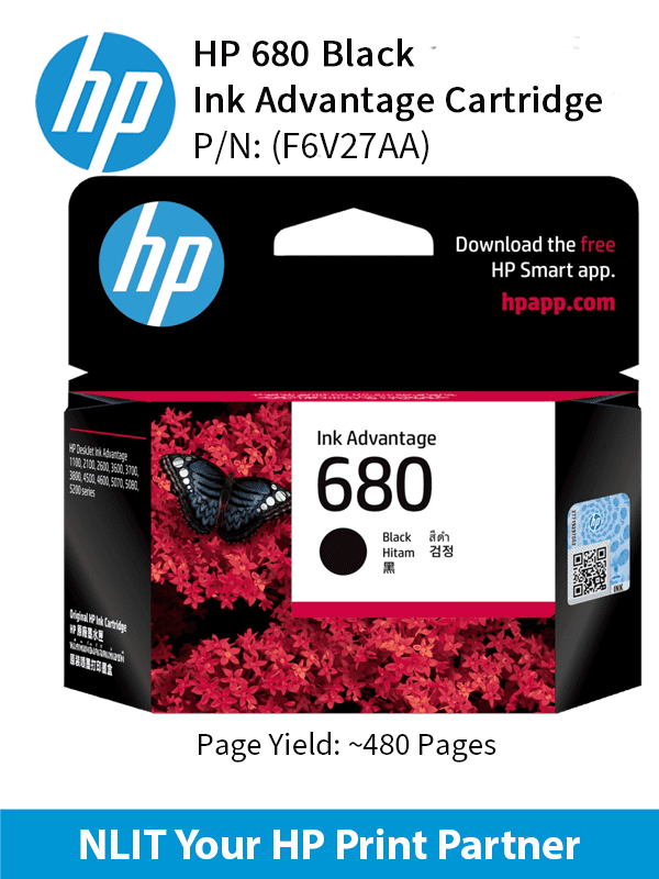 HP 680 Black Ink Cartridge