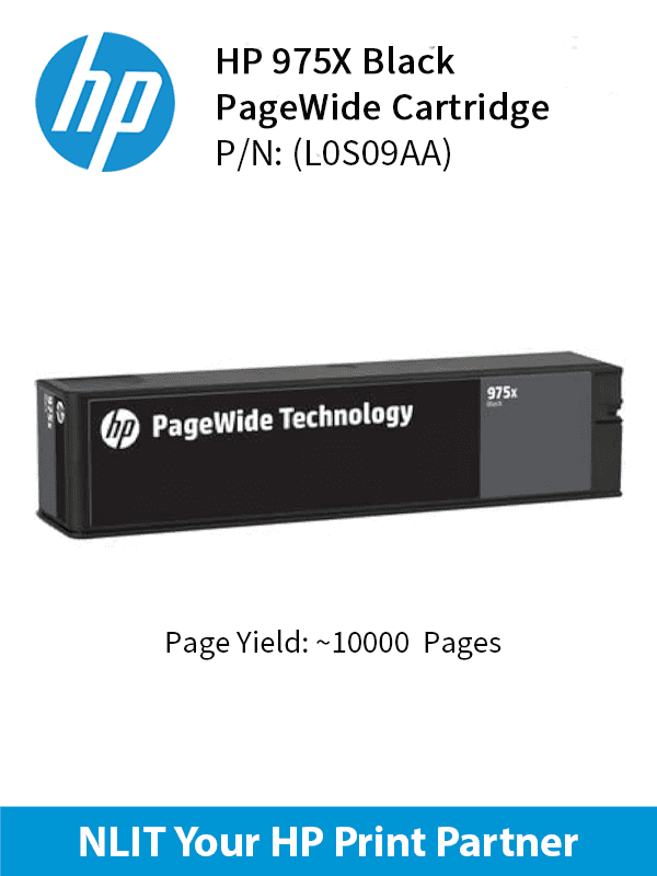 HP Original Toner : HP 975X Black : Large : 10,000pgs : L0S09AA