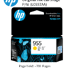 HP 955 Yellow Original Ink Cartridge : 700pgs : L0R57AA