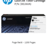HP 136A Black laserjet Toner : 1150pgs : W1360A