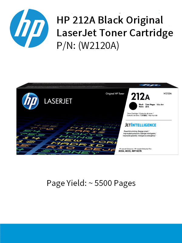 HP 212A Black 5500pgs W2120A