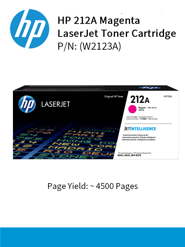 HP 212A Magenta 4500pgs W2123A