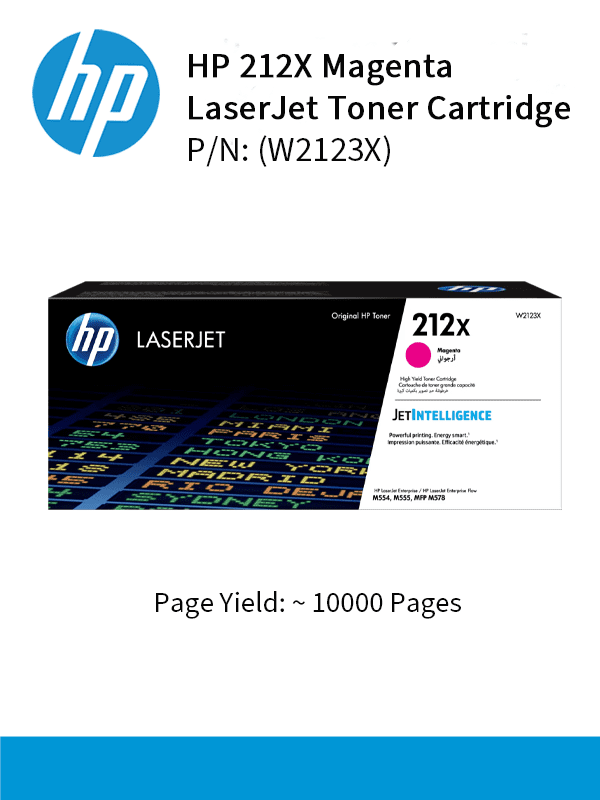 HP 212X High Yield Magenta 10000pgs W2123X