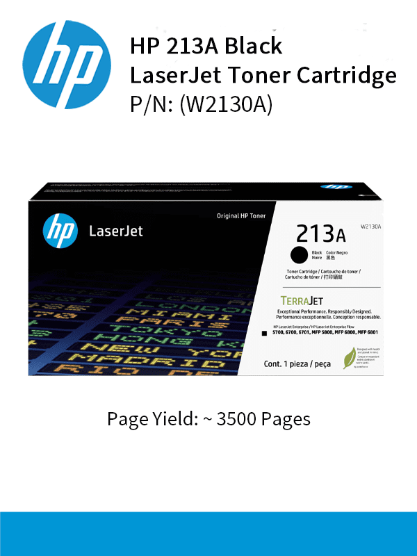 HP 213 Black 3500pgs W2130A
