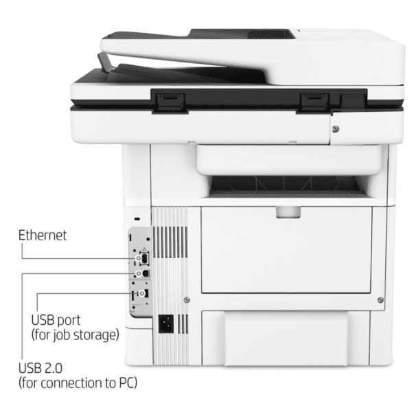 M528dn203.png HP LaserJet Enterprise MFP M635fht Printer (7PS98A) Print, copy, scan, fax, Up to 61 ppm, Duplex, Network, 1 year