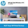 HP Smart Tank 750, A4 Color Print, Wireless, Scan, Copy, ADF, 15ppm black, 9 ppm Color, 2 Years Warranty, Bundled with 4 bottles Ink included 4 bottles of Ink (TNG)
